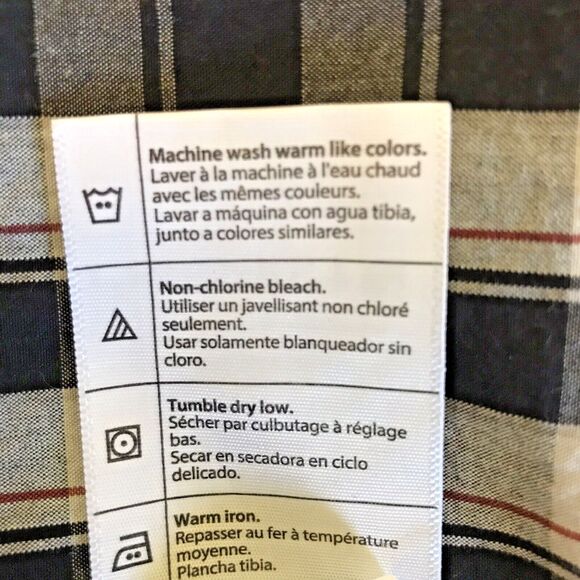 Carhartt Black Plaid Shirt Men's 2XL Button Down Short Sleeve Casual Work Shirt - Picture 13 of 13